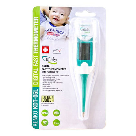 វាស់កំដៅទន់ Kenko KDT - 05L Waterproof Digital Fast Thermometer - ម៉ាស៊ីនស្ពង់ & បូមសំបោរ & ឧបករណ៌វាស់កម្តៅ (Pumps & Breast Pumps & Thermometers)