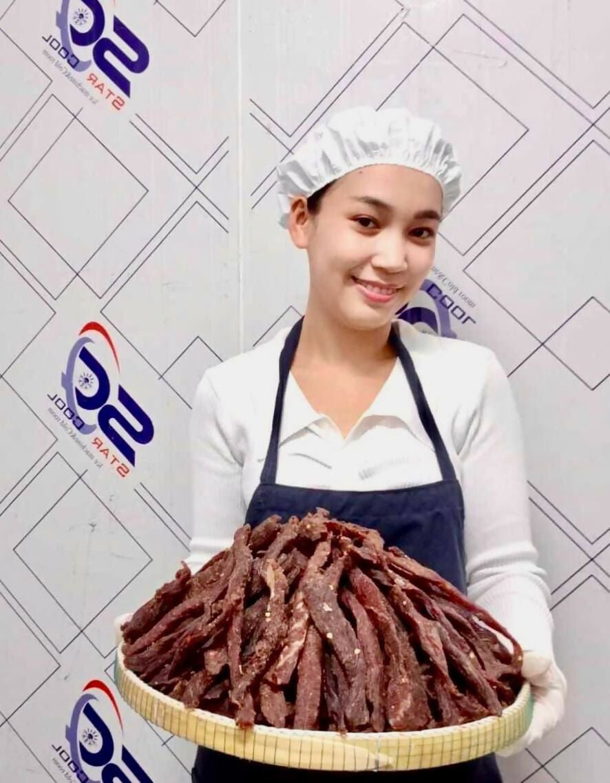 សាច់គោងៀតខ្មែរ Khmer Dried Beef 100% 1kg - Healthy Food