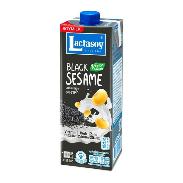 ទឹកសណ្តែត Lactasoy Black Sesame 1L - ម្ស៉ៅទឹកដោះគោ & ទឹកដោះគោទឹក (Milk Powder & Milk)