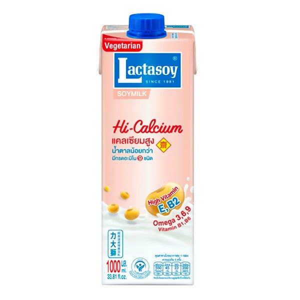 ទឹកសណ្តែត Lactasoy Hi - Calcium 1L - ម្ស៉ៅទឹកដោះគោ & ទឹកដោះគោទឹក (Milk Powder & Milk)