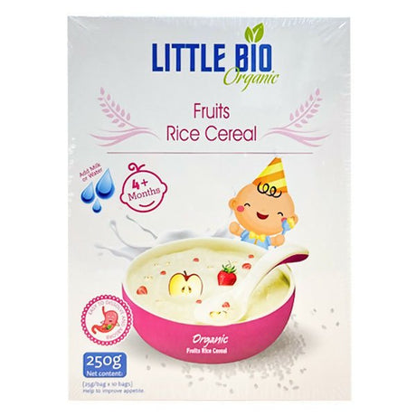 បបរម្សៅ Little Bio Fruits Rice Cereal Organic 250g 4m+ - ម្សៅបបរ (Porridge Powder)
