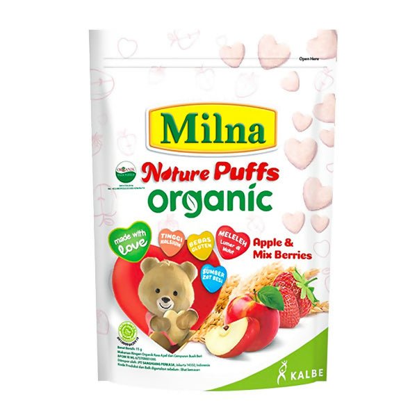 នំក្មេង Milna Organic Apple & Mix Berries 15g - នំកូនក្មេង (Baby Cakes)