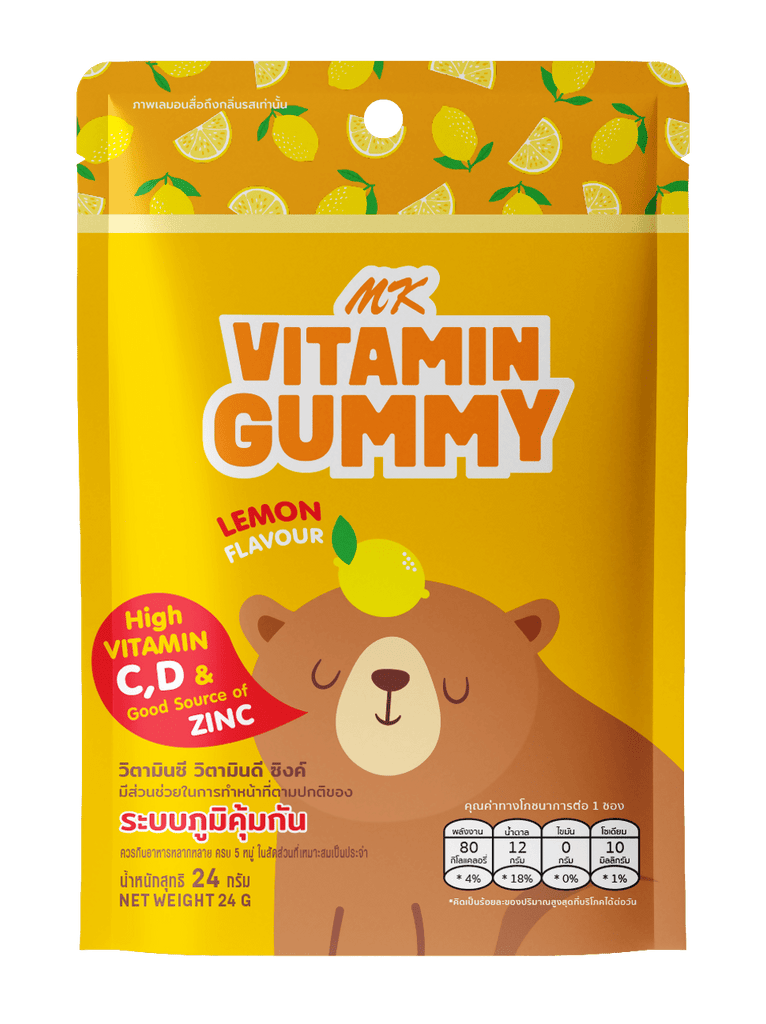 MK VITAMIN GUMMY - Lemon Flavour 24g - Vitamin Gummy