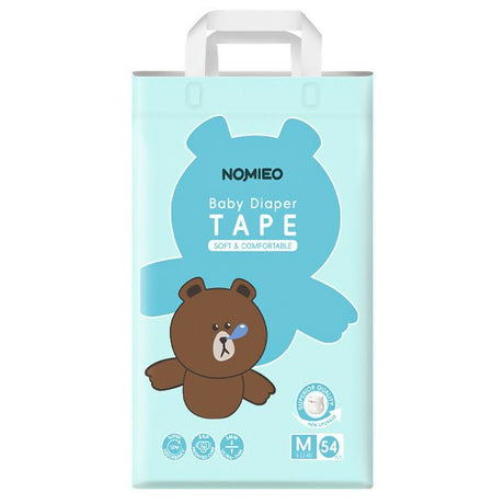 ខោទឹកនោម NOMIEO បកបិទ M 6 - 11KG 54pcs - ខោទឹកនោម (Diapers)