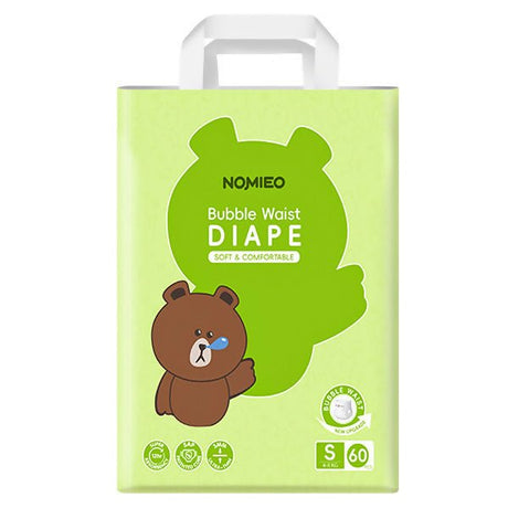 ខោទឹកនោម NOMIEO បកបិទ S 4 - 8KG 60pcs - ខោទឹកនោម (Diapers)
