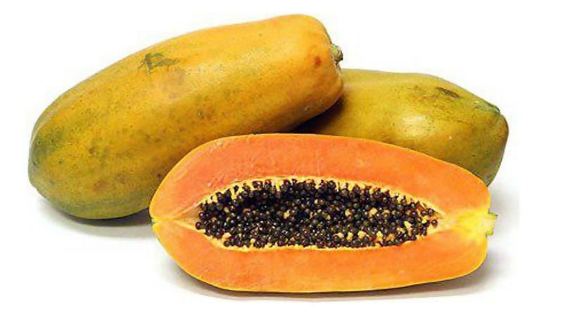 ផ្លែល្ហុង Papayas - Organic Fruits