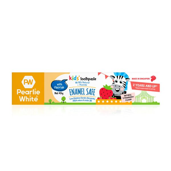 ថ្នាំដុសធ្មេញក្មេង Pearlie White Enamel Safe Kids Toothpaste - ថ្នាំដុសធ្មេញកូនក្មេង មនុស្សធំ និងច្រាសដុសធ្មេញ (Baby Toothpaste, Adult Toothbrushes & Toothbrushes)