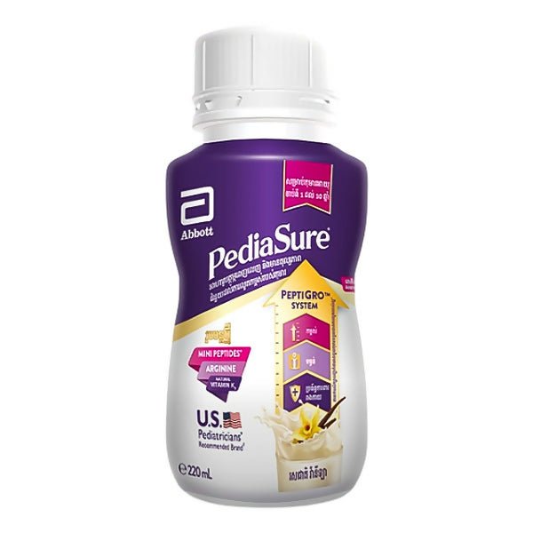 ទឹកដោះគោទឹក Pedia Sure Complete Vanilla 237ml Company - ម្ស៉ៅទឹកដោះគោ & ទឹកដោះគោទឹក (Milk Powder & Milk)