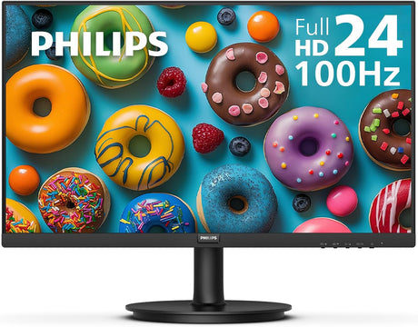 Philips 24 Inch Computer Monitor FHD 100Hz VA VESA Flicker-Free, 241V8LB - Accessories & Displays