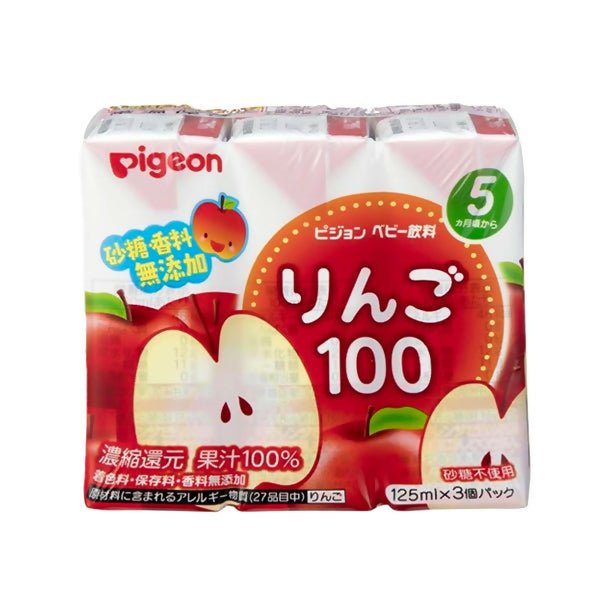 ទឹកផ្លែឈើក្មេង Pigeon Juice Apple Flavor 3pcs 5m+ - ទឹកផ្លែឈើ & អាហារក្មេង (Fruit juice & baby food)