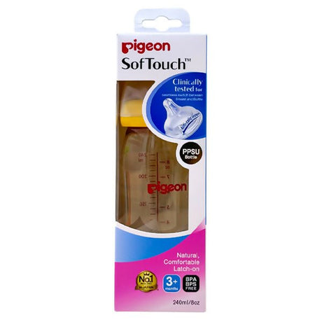 ដបទឹកដោះគោ Pigeon Peristaltic Plus M - ដបដោះគោ ដបទឹក & ក្បាលប្តូរ (Milk Bottle Water Bottle & Changing Pads)