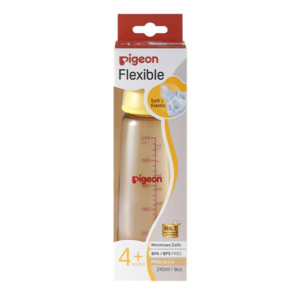 ដបទឹកដោះគោ Pigeon Slim Neck 8oz - ដបដោះគោ ដបទឹក & ក្បាលប្តូរ (Milk Bottle Water Bottle & Changing Pads)