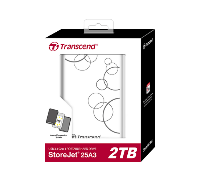 Transcend External StoreJet 25A3 2TB TS2TSJ25A3W