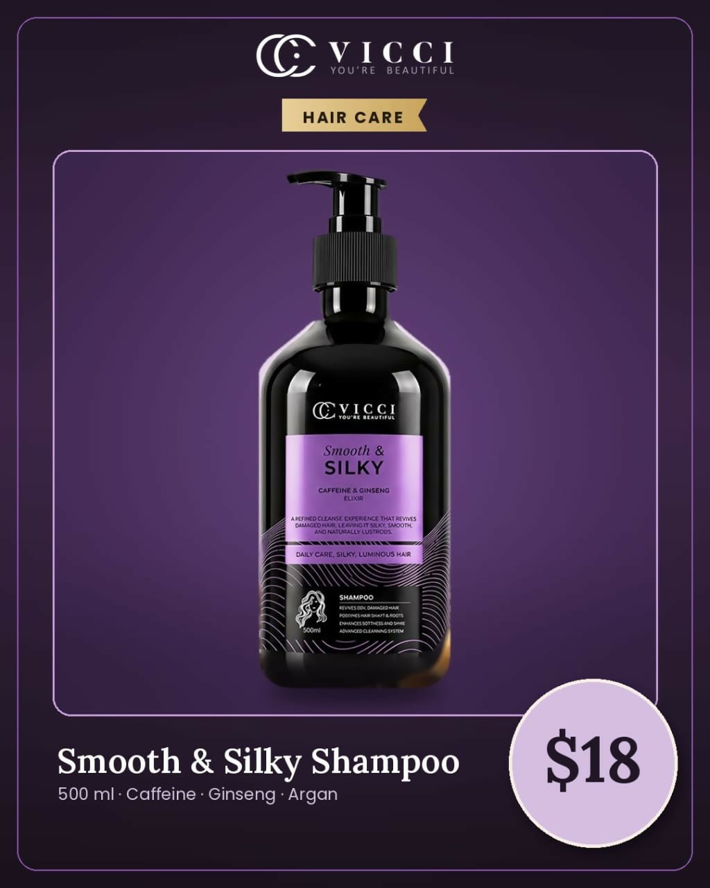 Shampoo Smooth & Silky / សាប៊ូកក់សក់ ធ្វើឱ្យសក់រលោង និងទន់រលាស់ - Shampoo - Cleaning