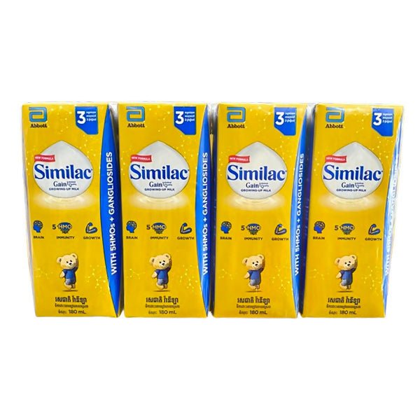 ទឹកដោះគោទឹក Similac Gain IQ Vanilla 4x180ml - ម្ស៉ៅទឹកដោះគោ & ទឹកដោះគោទឹក (Milk Powder & Milk)