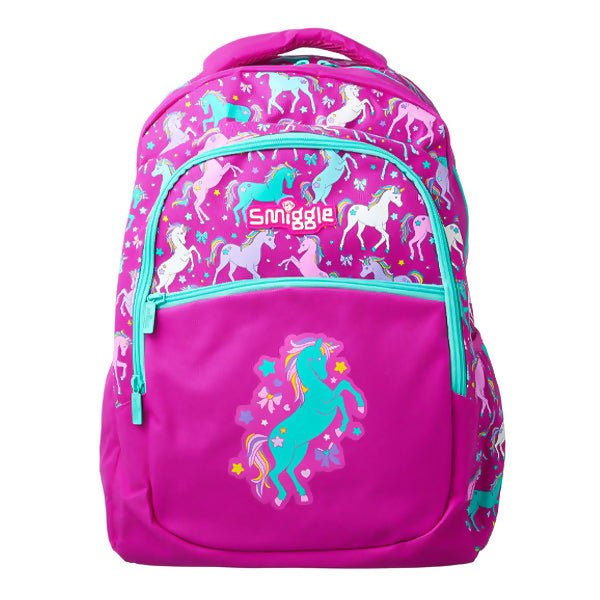 កាបូបស្ពាយក្រោយ Smiggle 443038col:01 Classic Backpack Pink - កាបូប និងកាតាបក្មេង (Bags & Backpacks)