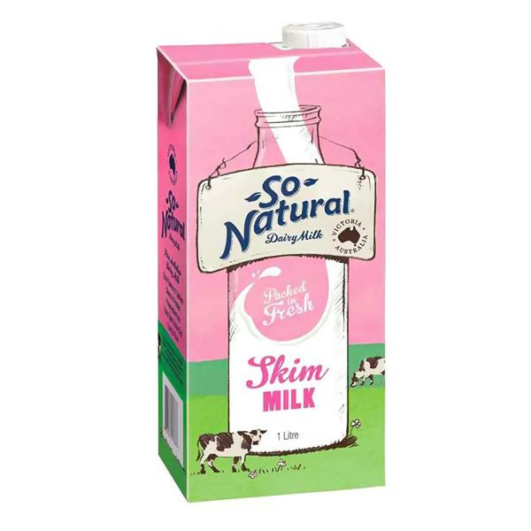 ដោះគោទឹក So Natural Skim Milk 1L - ម្ស៉ៅទឹកដោះគោ & ទឹកដោះគោទឹក (Milk Powder & Milk)