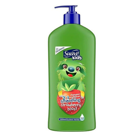 សាប៊ូកក់សក់ Suave Kids 532ml 2in1 Strawberry Blast Shampoo Conditioner - សាប៊ូកក់ ដុសកូនក្មេង (Baby Shampoo Body Wash)