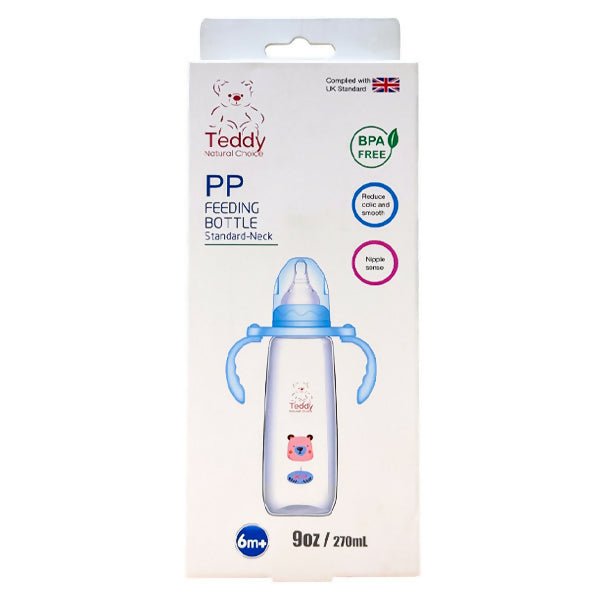 ដប Teddy 9oz PP Feeding Bottle Standard Neck - ដបដោះគោ ដបទឹក & ក្បាលប្តូរ (Milk Bottle Water Bottle & Changing Pads)