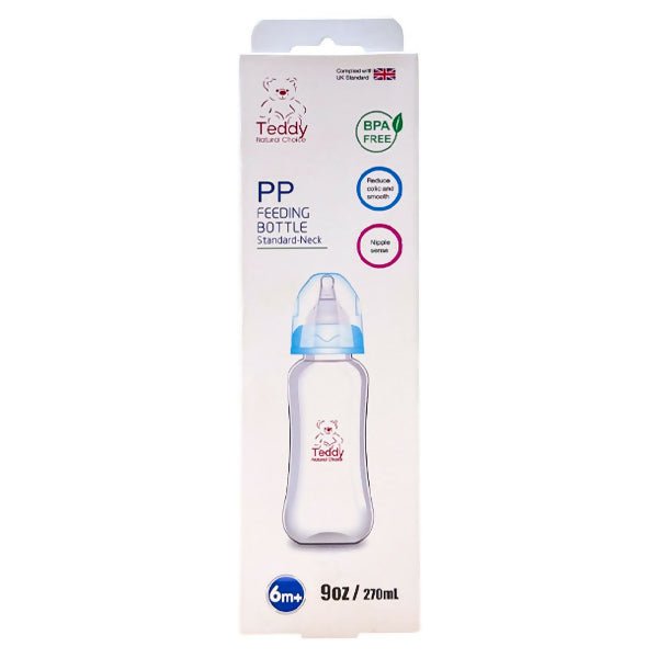 ដប Teddy 9oz PP Standard Neck Feeding Bottle - ដបដោះគោ ដបទឹក & ក្បាលប្តូរ (Milk Bottle Water Bottle & Changing Pads)