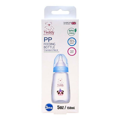 ដប Teddy PP Feeding Bottle Standard Neck 5oz - ដបដោះគោ ដបទឹក & ក្បាលប្តូរ (Milk Bottle Water Bottle & Changing Pads)