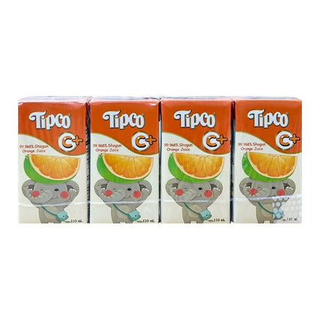 ទឹកផ្លែឈើ Tipco Orange Juice 110mlx4 - ទឹកផ្លែឈើ & អាហារក្មេង (Fruit juice & baby food)