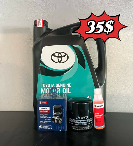 ប្រេងម៉ាស៊ីនToyota 10w40 ប្រម៉ូសិនពិសេសមានថែម ✔️តម្រងមួយនិង ✔️ទឹកជូតកញ្ចក់មួយ - Automotive Parts