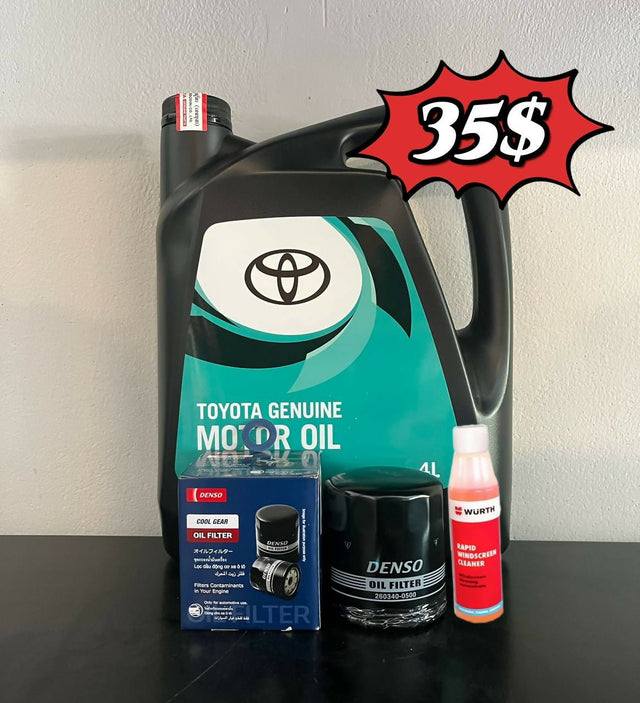 ប្រេងម៉ាស៊ីនToyota 10w40 ប្រម៉ូសិនពិសេសមានថែម ✔️តម្រងមួយនិង ✔️ទឹកជូតកញ្ចក់មួយ - Automotive Parts