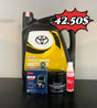 ប្រេងម៉ាស៊ីន Toyota 5w30 ប្រម៉ូសិនពិសេសមានថែម ✔️តម្រងមួយនិង ✔️ទឹកជូតកញ្ចក់មួយ - Automotive Parts