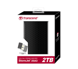 Transcend External StoreJet 25A3 2TB TS2TSJ25A3K - Computer Accessories
