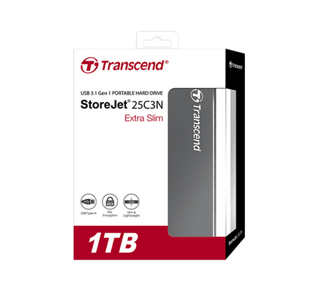Transcend External StoreJet 25C3N 1TB TS1TSJ25C3N - Computer Accessories