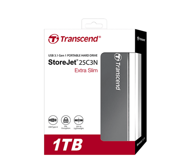 Transcend External StoreJet 25C3N 1TB TS1TSJ25C3N - Computer Accessories