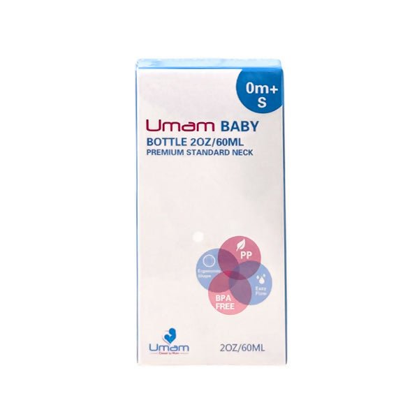 ដប Umam PP 2oz Baby Bottle Standard Neck 0m+ - ដបដោះគោ ដបទឹក & ក្បាលប្តូរ (Milk Bottle Water Bottle & Changing Pads)