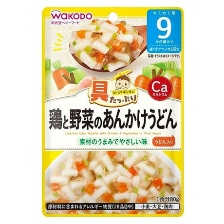 បបរក្មេង Wakodo Porridge Japanese Udon Noddle With Chicken And Vegetables 9m+ - អាហារក្មេង (Baby Food)