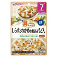បបរក្មេង Wakodo Porridge Japanese Udon Noodle With Whitebait Seaweed 7m+ - អាហារក្មេង (Baby Food)