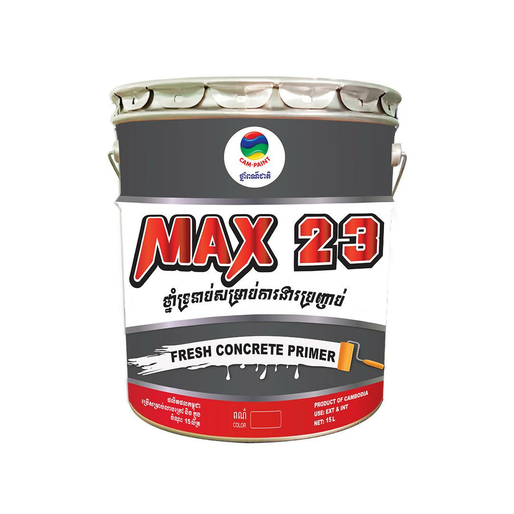 ខាំផែន WB 011 ម៉ែក្ស ២៣ MAX 23 ចំណុះ 15L - ថ្នាំលាបលម្អប្រភេទលាយទឹក (WATER BASE DECORATIVE PAINT)