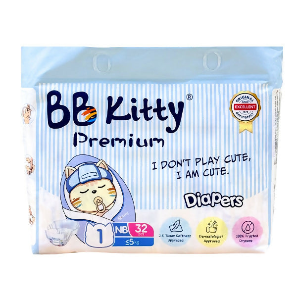 ខោរទឹកនោមបកបិទ BB Kitty NB 32pcs*4