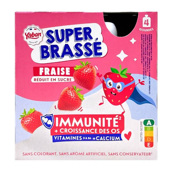 អាហារក្មេង Yabon Yogurt Strawberry 320g - ទឹកផ្លែឈើ & អាហារក្មេង (Fruit juice & baby food)