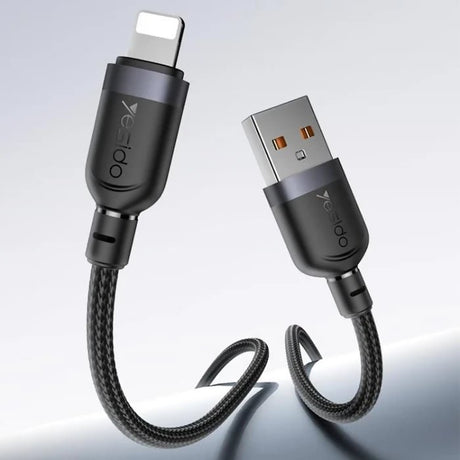 Yesido CA132L 12W 2.4A USB to 8 Pin Charging Data Cable, Length:1.2m - Charging Cable & Lightning Data