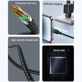 Yesido CA132L 12W 2.4A USB to 8 Pin Charging Data Cable, Length:1.2m - Charging Cable & Lightning Data