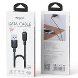 Yesido CA132L 12W 2.4A USB to 8 Pin Charging Data Cable, Length:1.2m - Charging Cable & Lightning Data