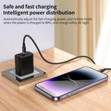 Yesido CA189 27W Type-C to 8 Pin Aluminum Alloy Data Cable, Length: 1.2m(Black) - Charging Cable & Lightning Data