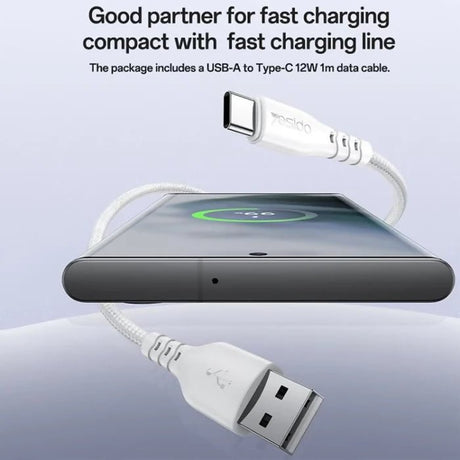 Yesido YC17U 12W 2.4A USB Dual Ports Charger Set with 1m USB to Type-C Data Cable - Charger