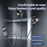 Yesido YH49 Type-C Digital Earphones Lossless Audio Wired Earbuds - Earphones