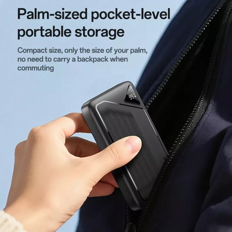 Yesido YP84 10000mAh Power Bank Digital Display 22.5W Fast Charging Portable Phone Charger with Built-in Type-C 8Pin Cable - Power Bank