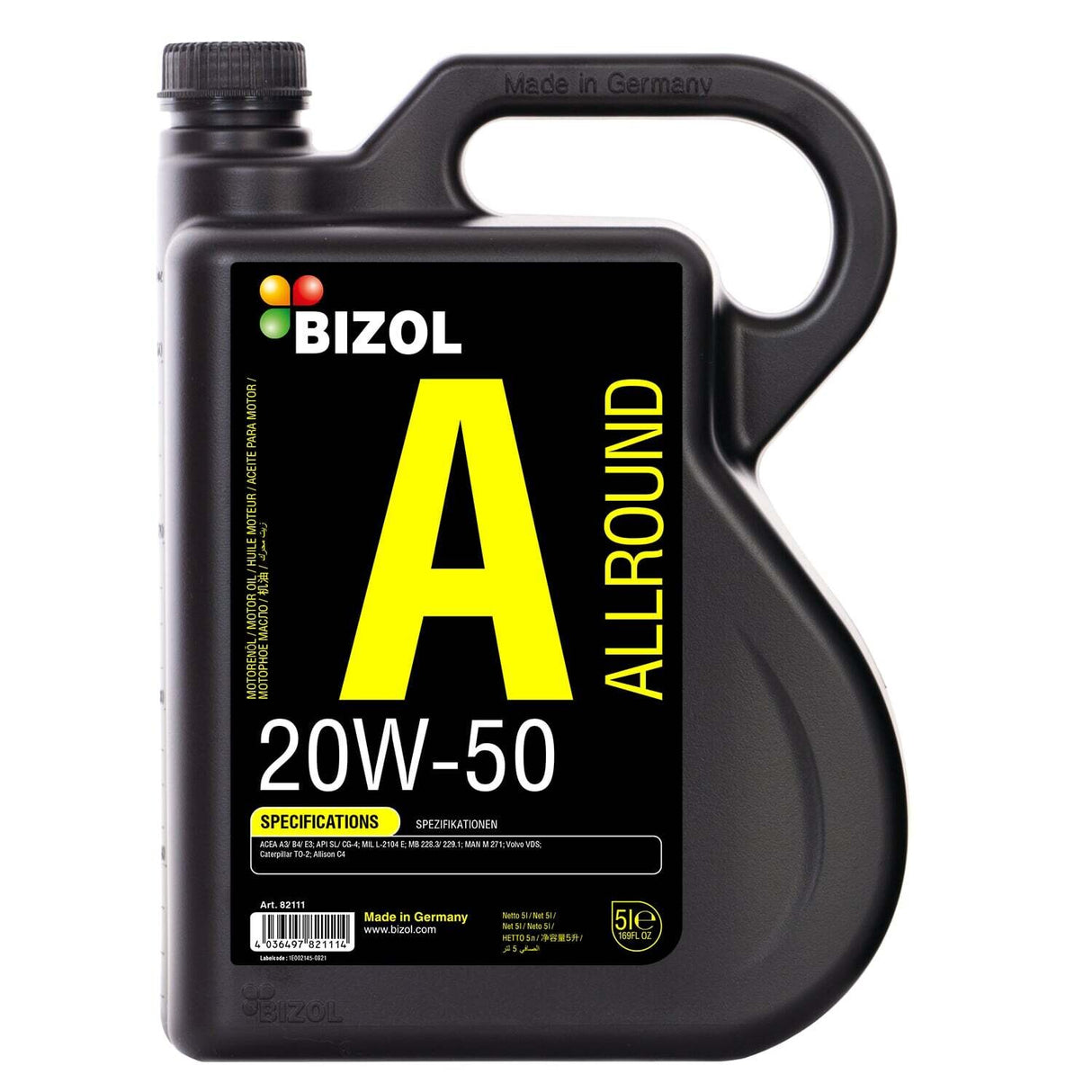 ប្រេងម៉ាស៊ីន BIZOL Allround 20W-50 -