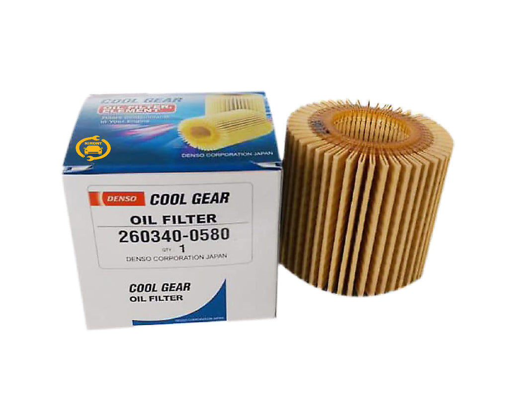 តម្រ៉ងប្រេងម៉ាស៊ីន DENSO Element kit, Oil filter 260340-0580 - Automotive Parts