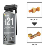 ស្ព្រៃយ៏ថែទាំរថយន្ត BIZOL Unblock+ f21 - ដំណោះស្រាយក្នុងការដោះខ្ចៅប៊ូឡុងច្រែះ - Technical Spray