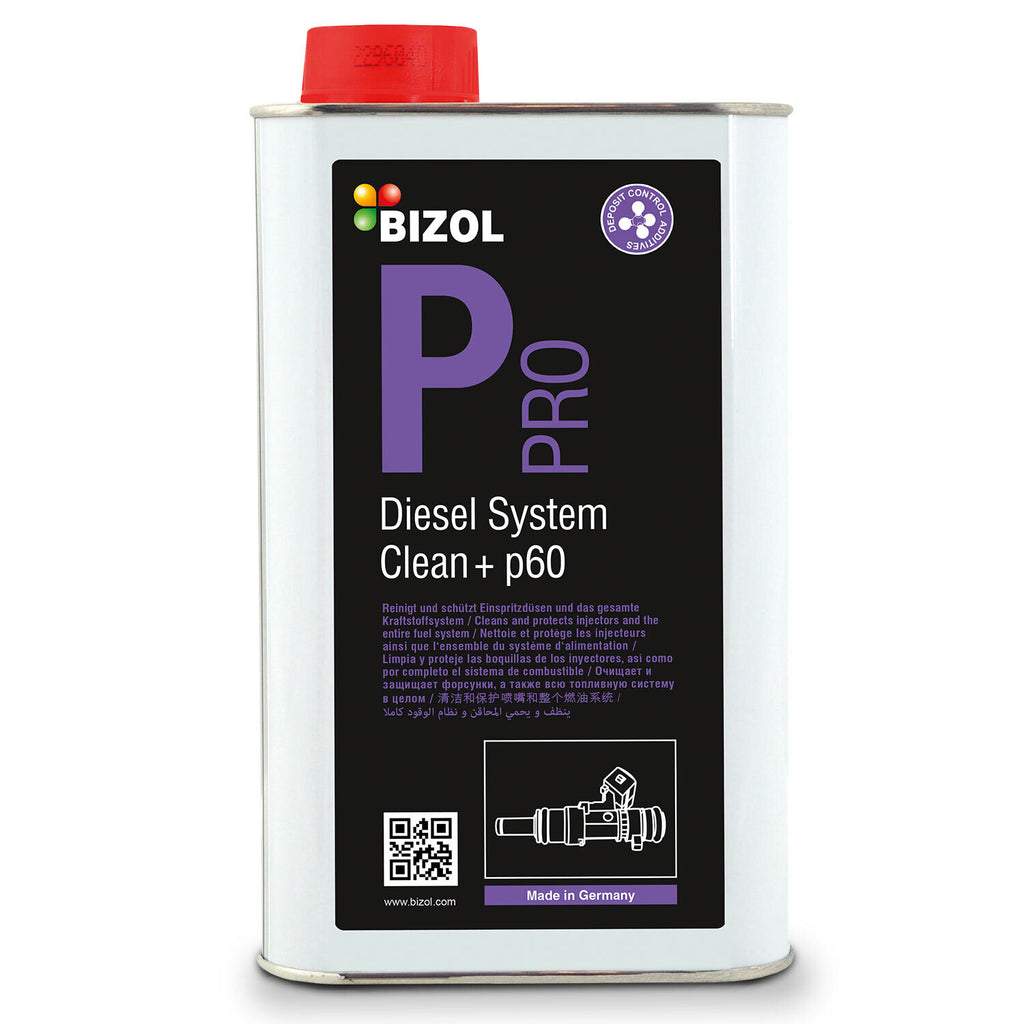 BIZOL Pro Diesel System Clean+ p60 លាងសម្អាតប្រព័ន្ធចំហេះរបស់ម៉ាស៊ូត ស៊ូប៉ាប់ និងប៊ិចម៉ាស៊ូត