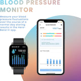 yussa Smartwatch | Latest Generation 2023 | Blood Pressure Monitor | Blood Oxygen SpO2 | Heart Rate | Sleep Monitor | IP67 Waterproof | Fitness Tracker | for Women and Men -